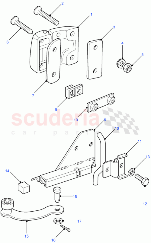 Part Diagram for Land Rover BDC710040