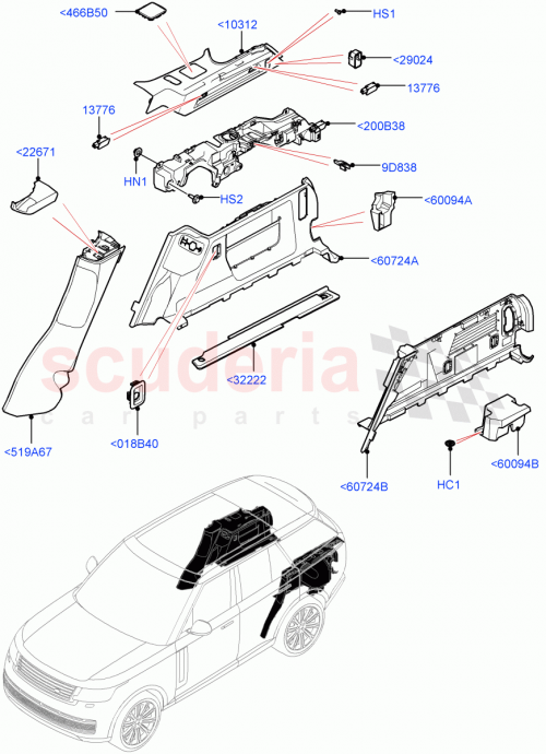 Part Diagram for Land Rover LR174106