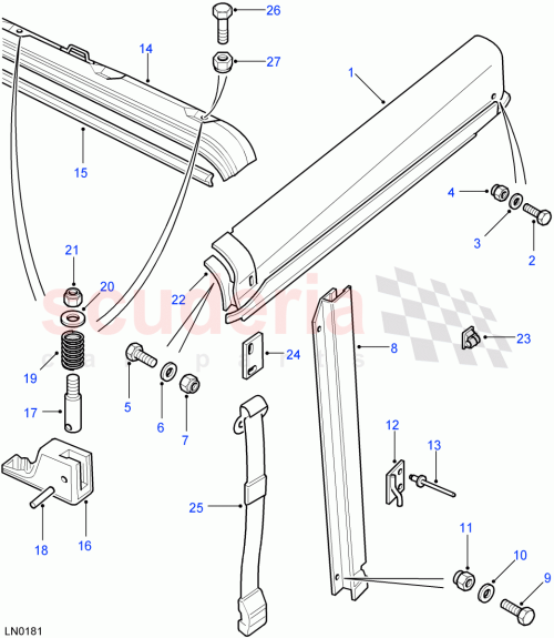 Part Diagram for Land Rover WC106041L