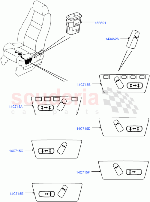 Part Diagram for Land Rover YUE500170