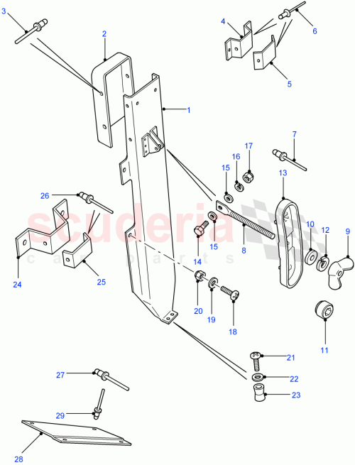 Part Diagram for Land Rover MTC1490