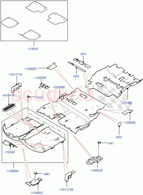 Part Diagram for Land Rover LR155384