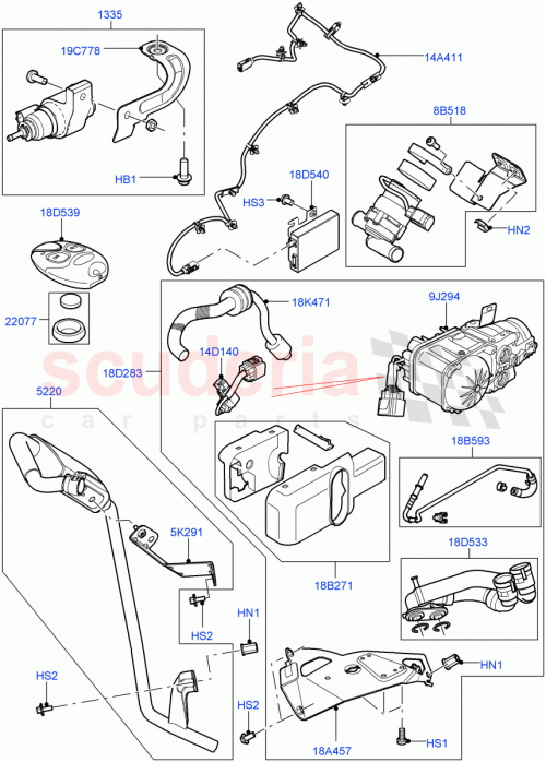 Part Diagram for Land Rover LR027493