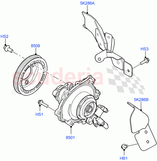 Part Diagram for Land Rover LR136284