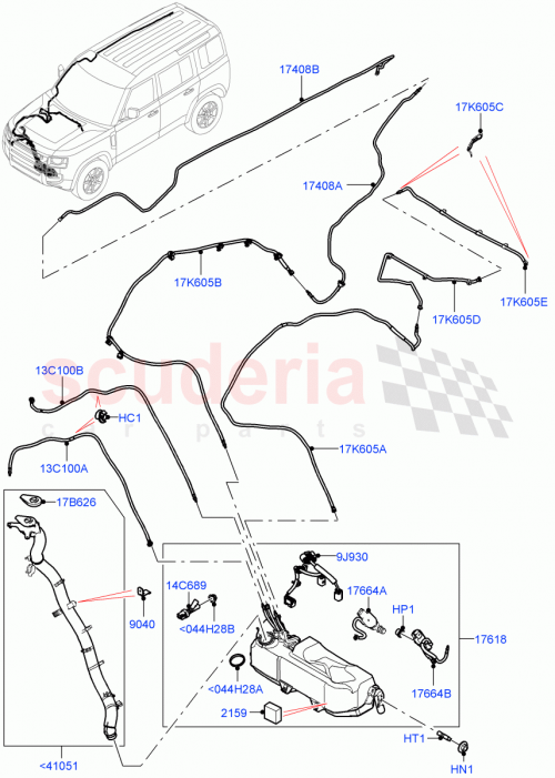 Part Diagram for Land Rover LR156930