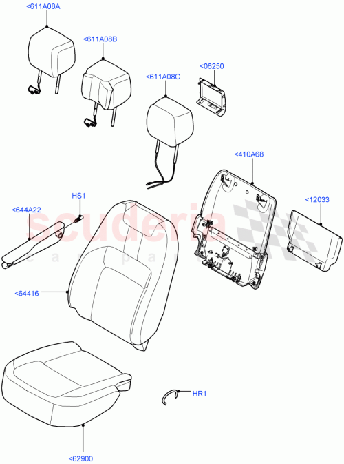 Part Diagram for Land Rover LR172337