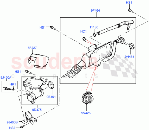 Part Diagram for Land Rover LR139075