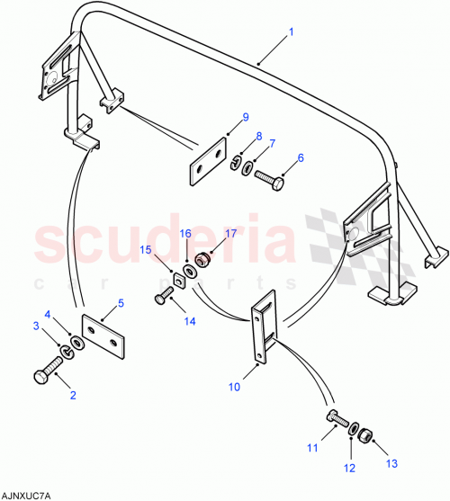 Part Diagram for Land Rover MTC5519