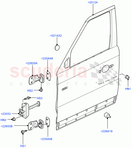 Part Diagram for Land Rover BDB780100