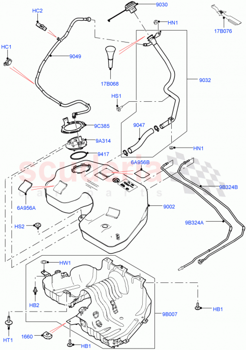 Part Diagram for Land Rover LR071011