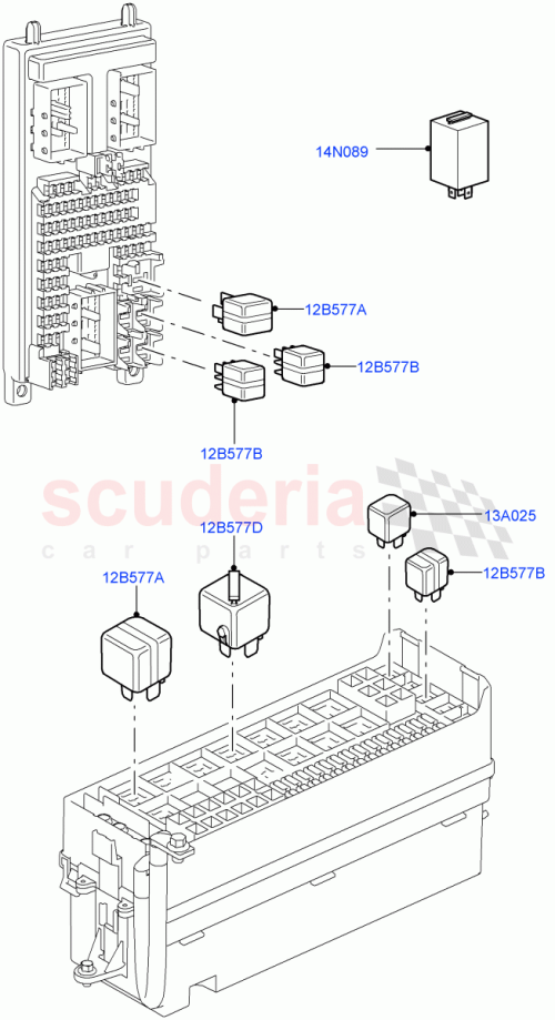 Part Diagram for Land Rover YWB500020
