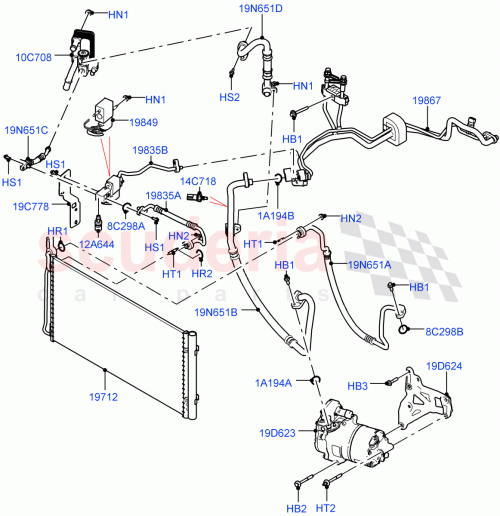 Part Diagram for Land Rover LR076836