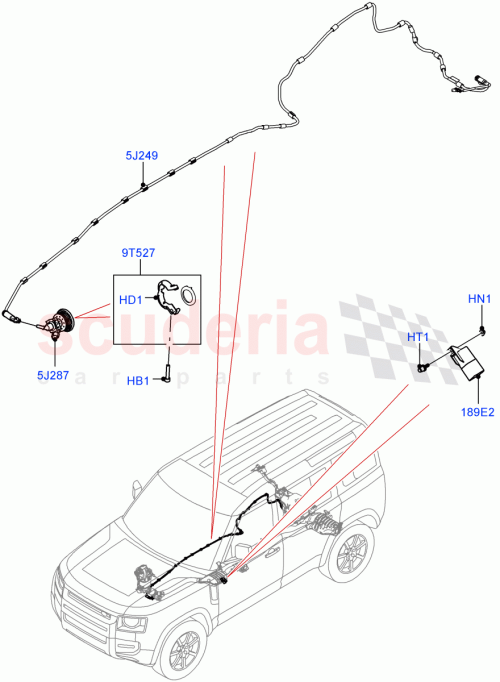 Part Diagram for Land Rover LR129417