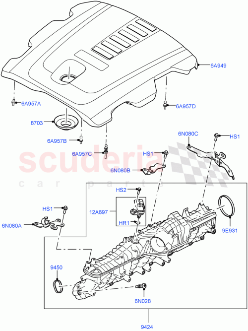 Part Diagram for Land Rover LR141297