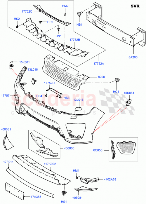 Part Diagram for Land Rover LR116257