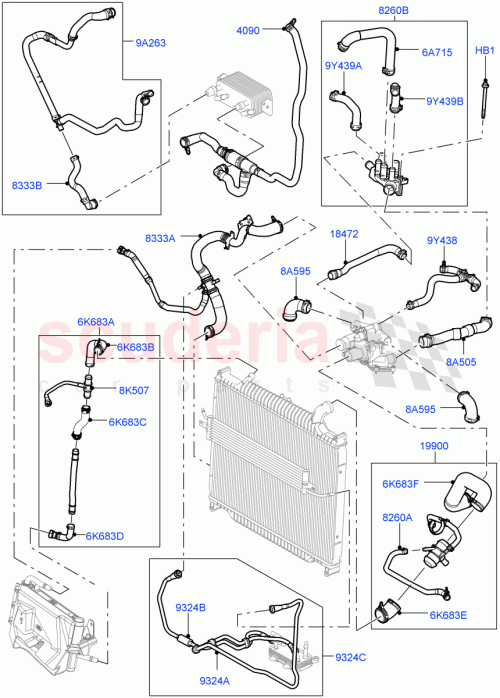 Part Diagram for Land Rover LR010076