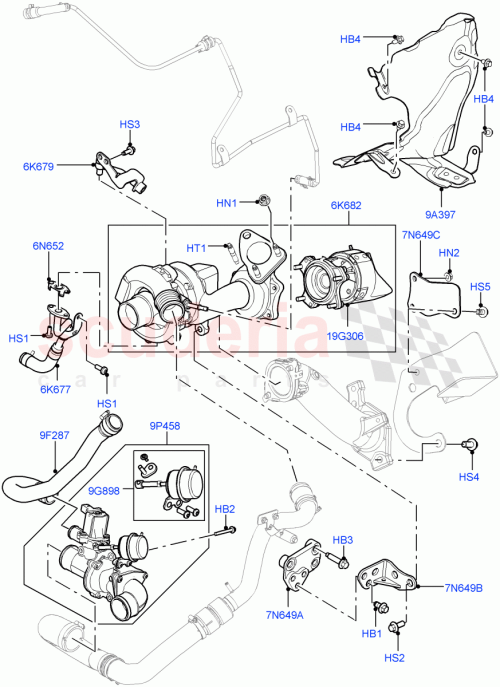 Part Diagram for Land Rover LR032127