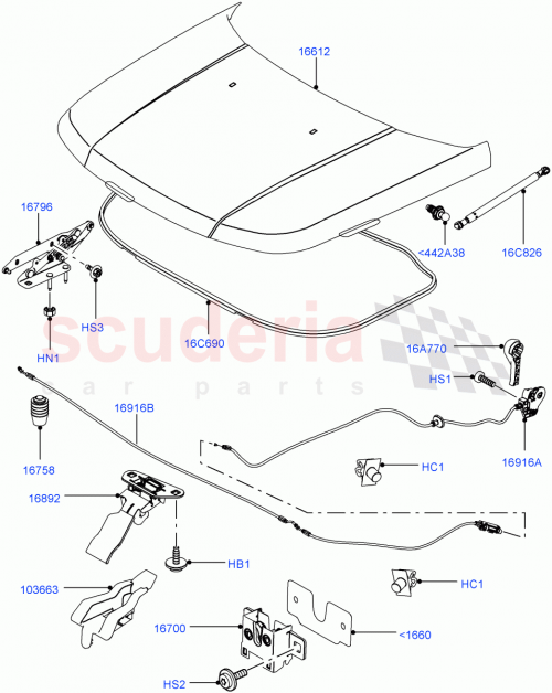 Part Diagram for Land Rover EHV500021