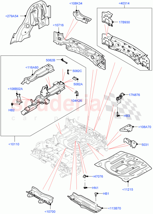 Part Diagram for Land Rover LR132363