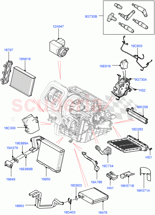 Part Diagram for Land Rover LR145403