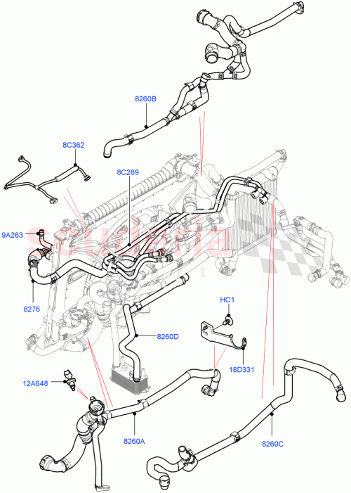 Part Diagram for Land Rover LR091639