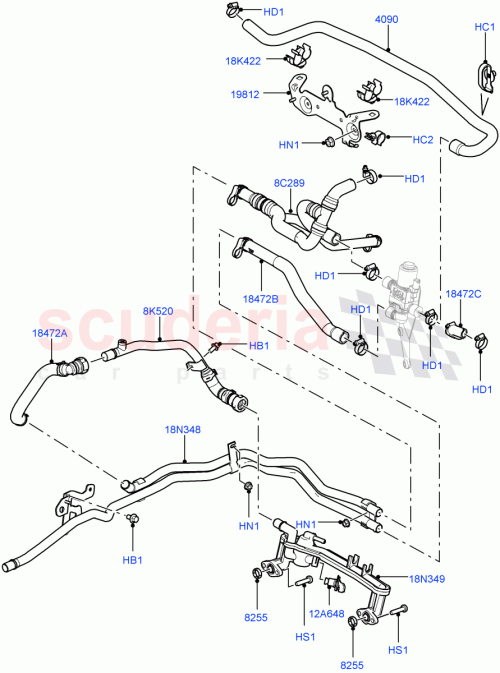 Part Diagram for Land Rover LR008902