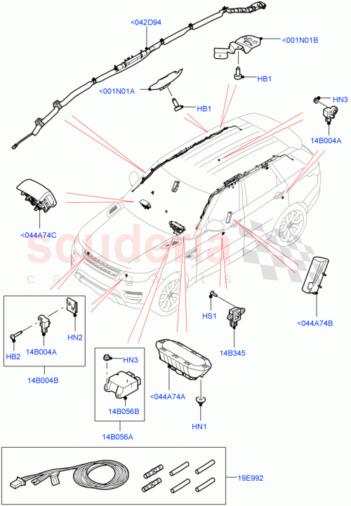Part Diagram for Land Rover LR160002