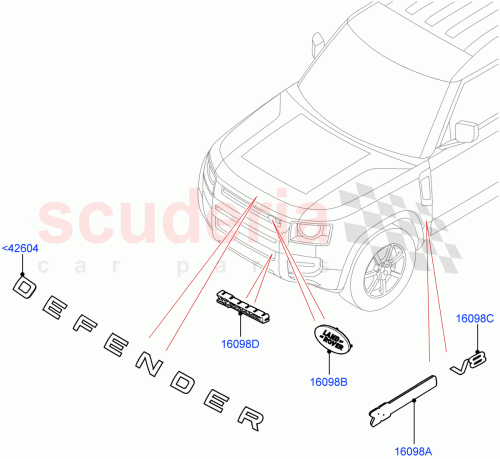 Part Diagram for Land Rover LR133408