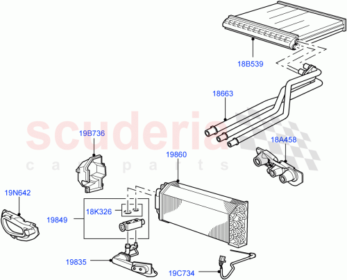 Part Diagram for Land Rover JEF000040