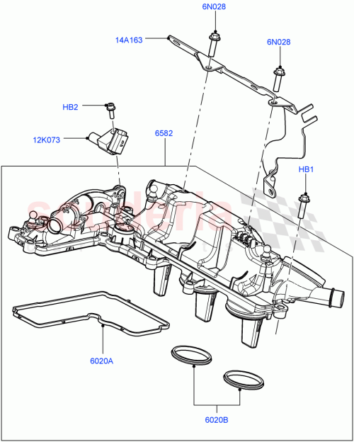 Part Diagram for Land Rover LR002967
