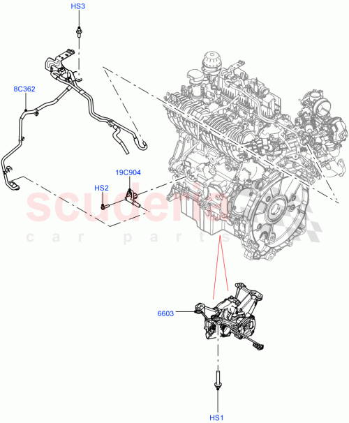 Part Diagram for Land Rover LR163189