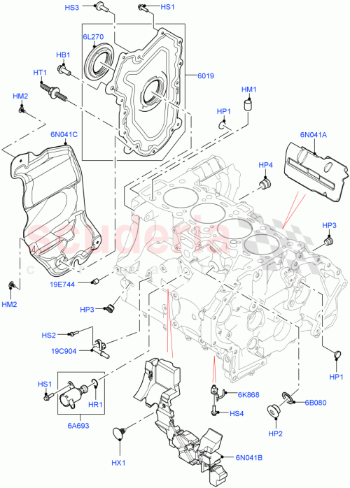 Part Diagram for Land Rover LR139681