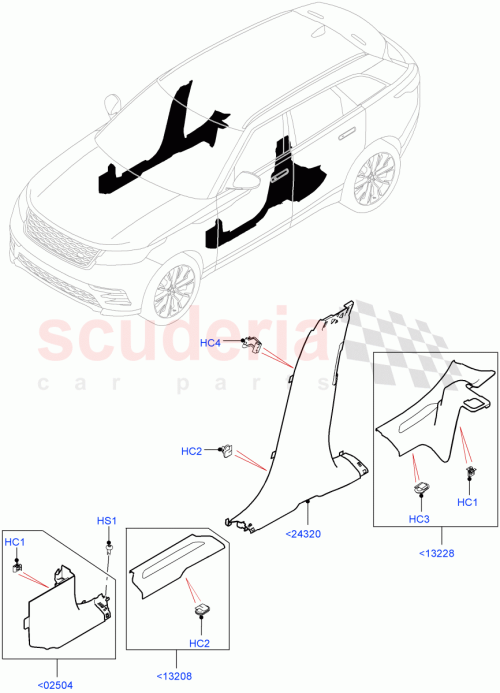 Part Diagram for Land Rover LR092189