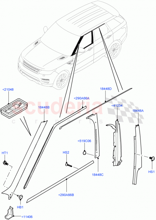 Part Diagram for Land Rover LR043749