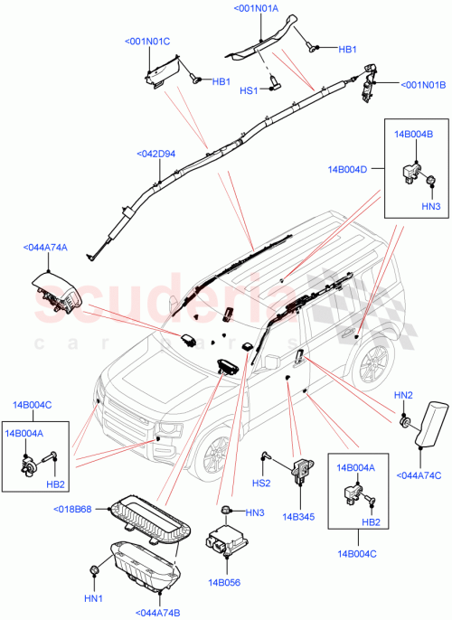 Part Diagram for Land Rover LR131092