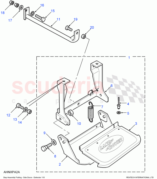 Part Diagram for Land Rover MTC1233