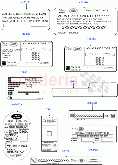 Part Diagram for Land Rover LR175167