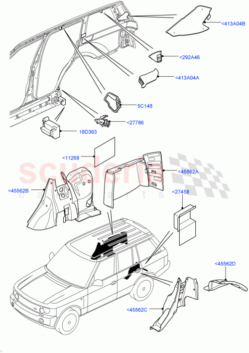 Part Diagram for Land Rover EOT500030