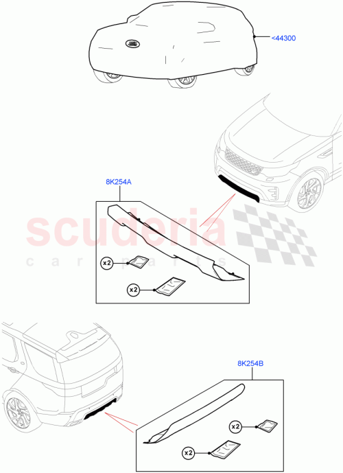 Part Diagram for Land Rover VPLRP0257