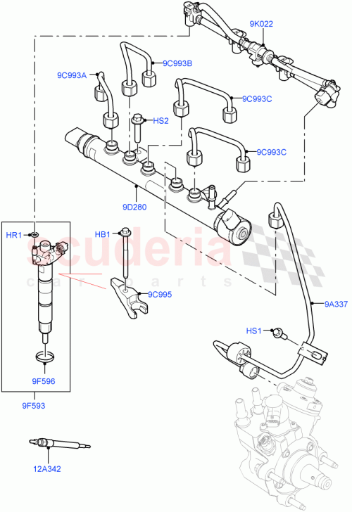 Part Diagram for Land Rover LR157748