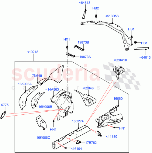 Part Diagram for Land Rover LR152754