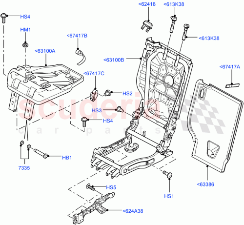 Part Diagram for Land Rover HYP500370