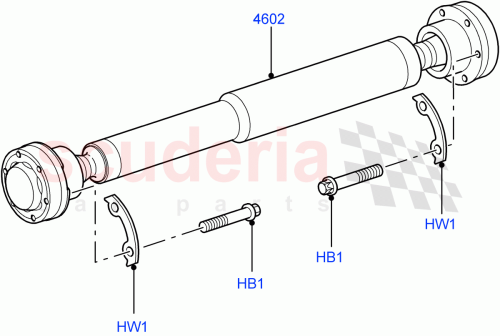 Part Diagram for Land Rover TVB500160