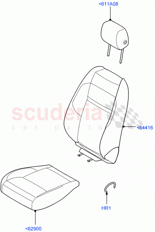 Part Diagram for Land Rover LR155405