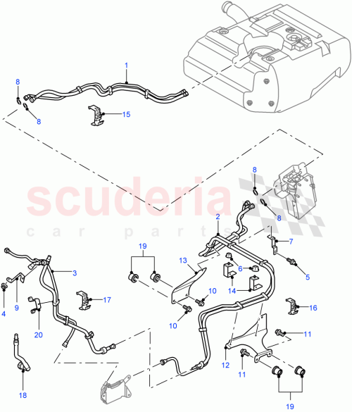 Part Diagram for Land Rover WJP502300