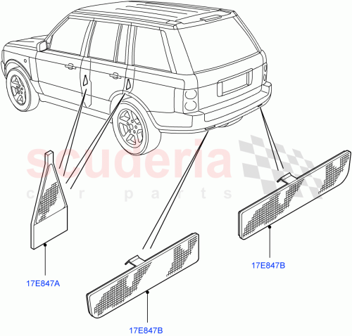 Part Diagram for Land Rover XDJ000010