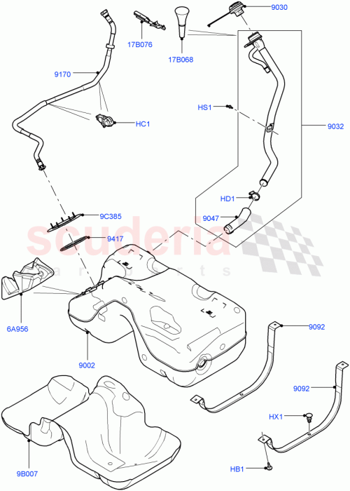 Part Diagram for Land Rover LR041435