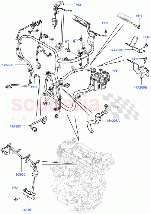 Part Diagram for Land Rover RYG500160