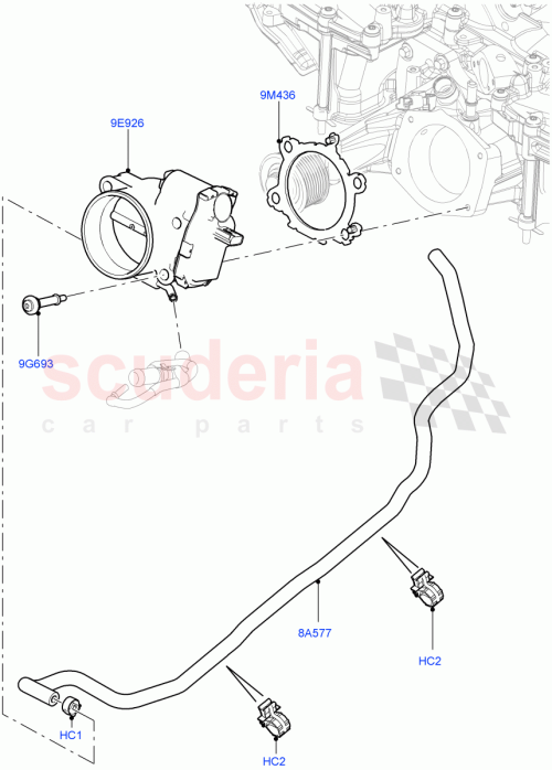 Part Diagram for Land Rover LR010760