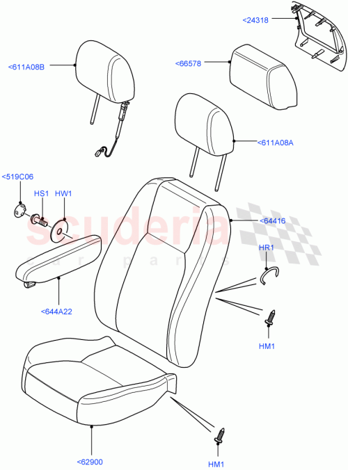 Part Diagram for Land Rover LR017821